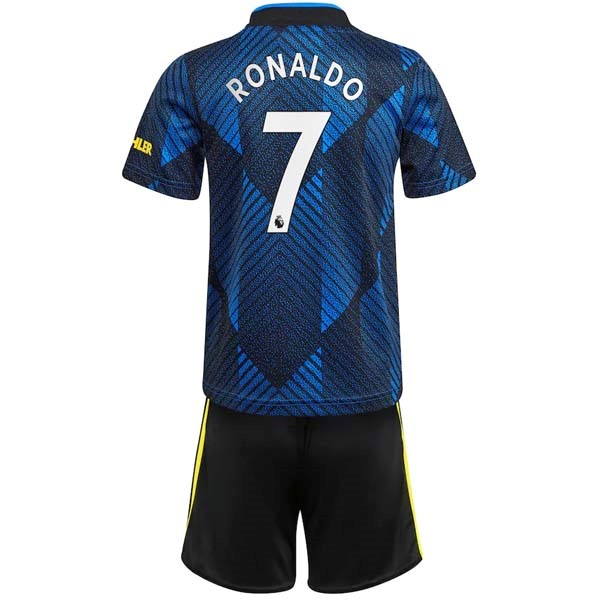 Ausweichtrikot Manchester United NO.7 Ronaldo Kinder 2021-2022 Günstige Fußballtrikots